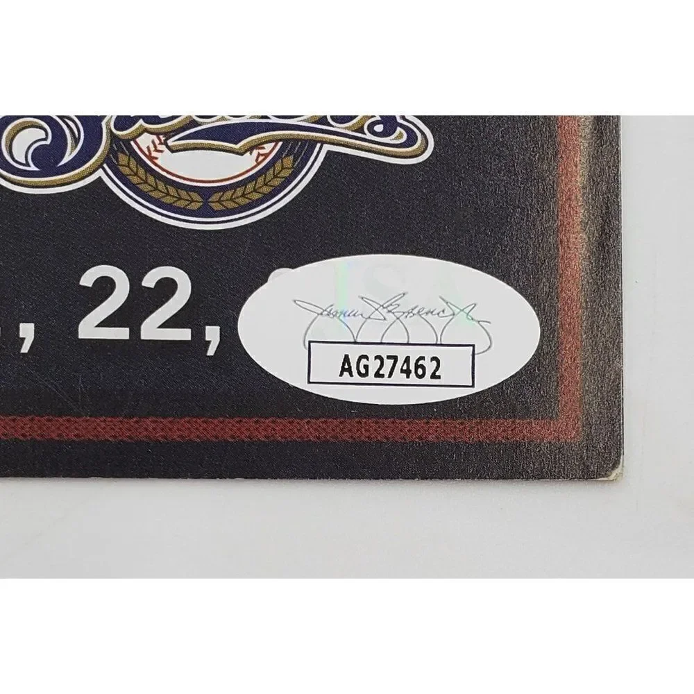 Bobby Cox Signed Game Day Program Atlanta Braves JSA COA - Picture 5 of 7